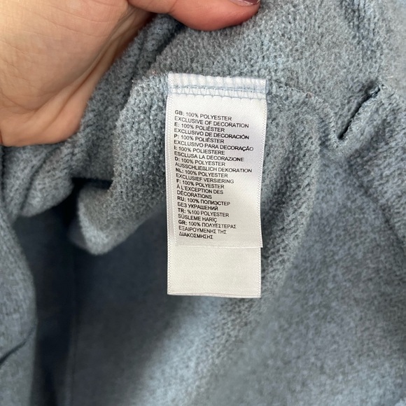 The North Face Women’s Knit Stitch Fleece Hoodie - Blue - Small - Picture 12 of 15